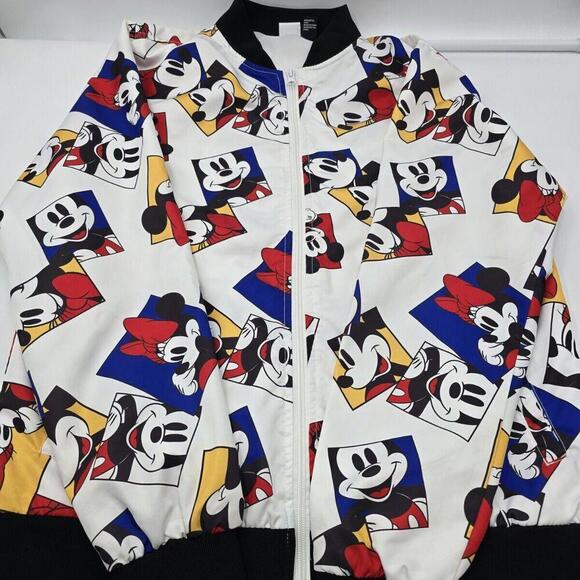 Disney Apparel Jacket Zip Up M Long Sleeve Mickey Minnie 62-2 - Picture 4 of 10
